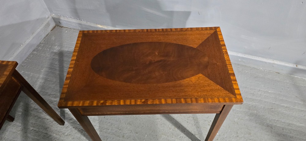 Fine Pair Mahogany Lamp Tables View VII