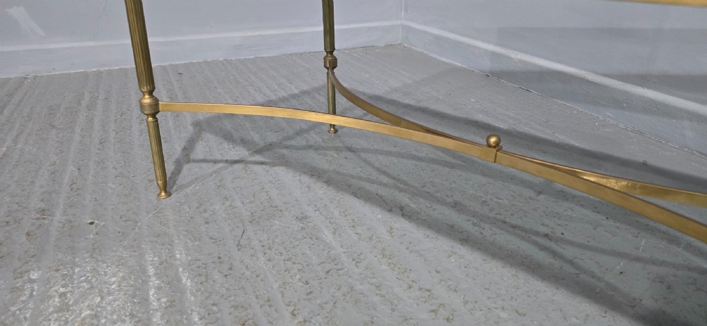 French Jansen Maison Brass Coffee Table View VI