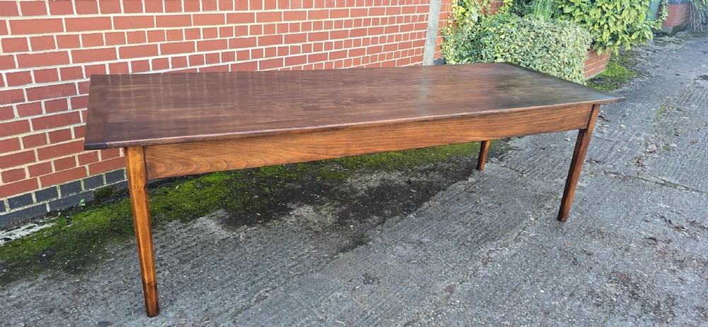 Large French Refrectory Farmhouse Kitchen Dining Table View III