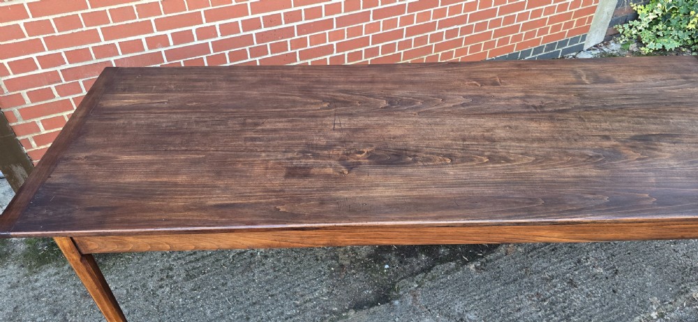 Large French Refrectory Farmhouse Kitchen Dining Table View VII