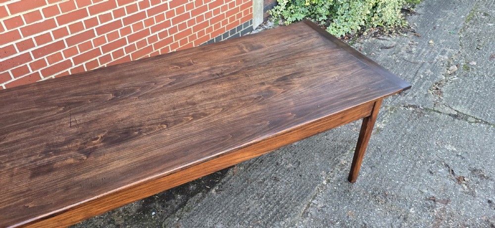 Large French Refrectory Farmhouse Kitchen Dining Table View VIII