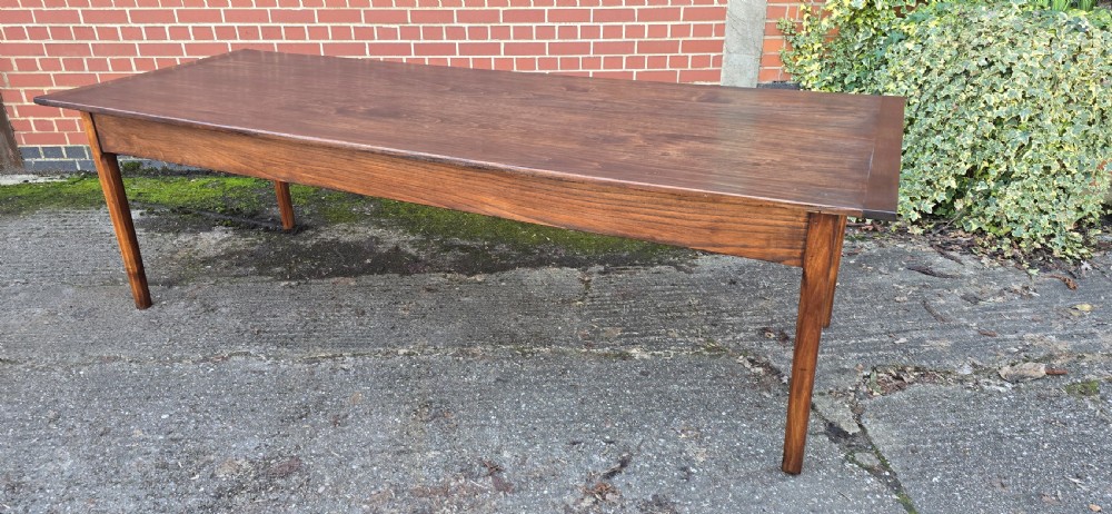 Large French Refrectory Farmhouse Kitchen Dining Table View X