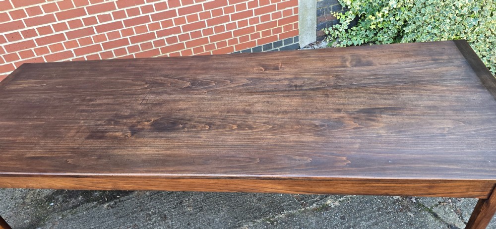 Large French Refrectory Farmhouse Kitchen Dining Table View XV