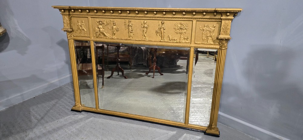 Fine Regency Gilt Overmantle Mirror View II