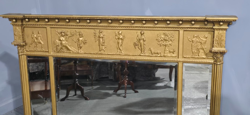 Fine Regency Gilt Overmantle Mirror View IV