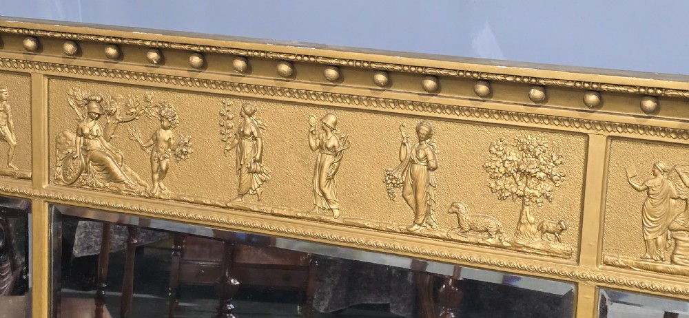 Fine Regency Gilt Overmantle Mirror View IX