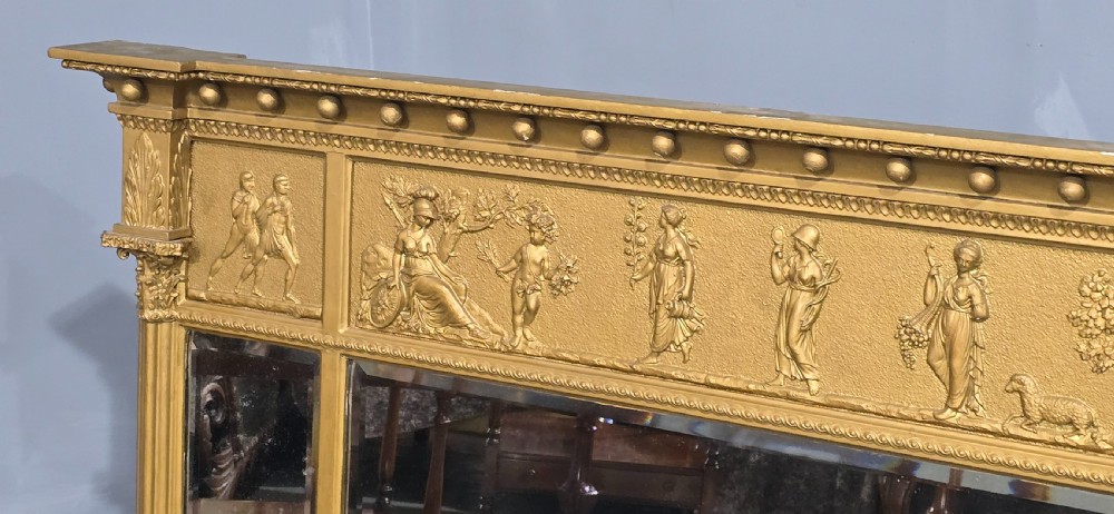 Fine Regency Gilt Overmantle Mirror View XI