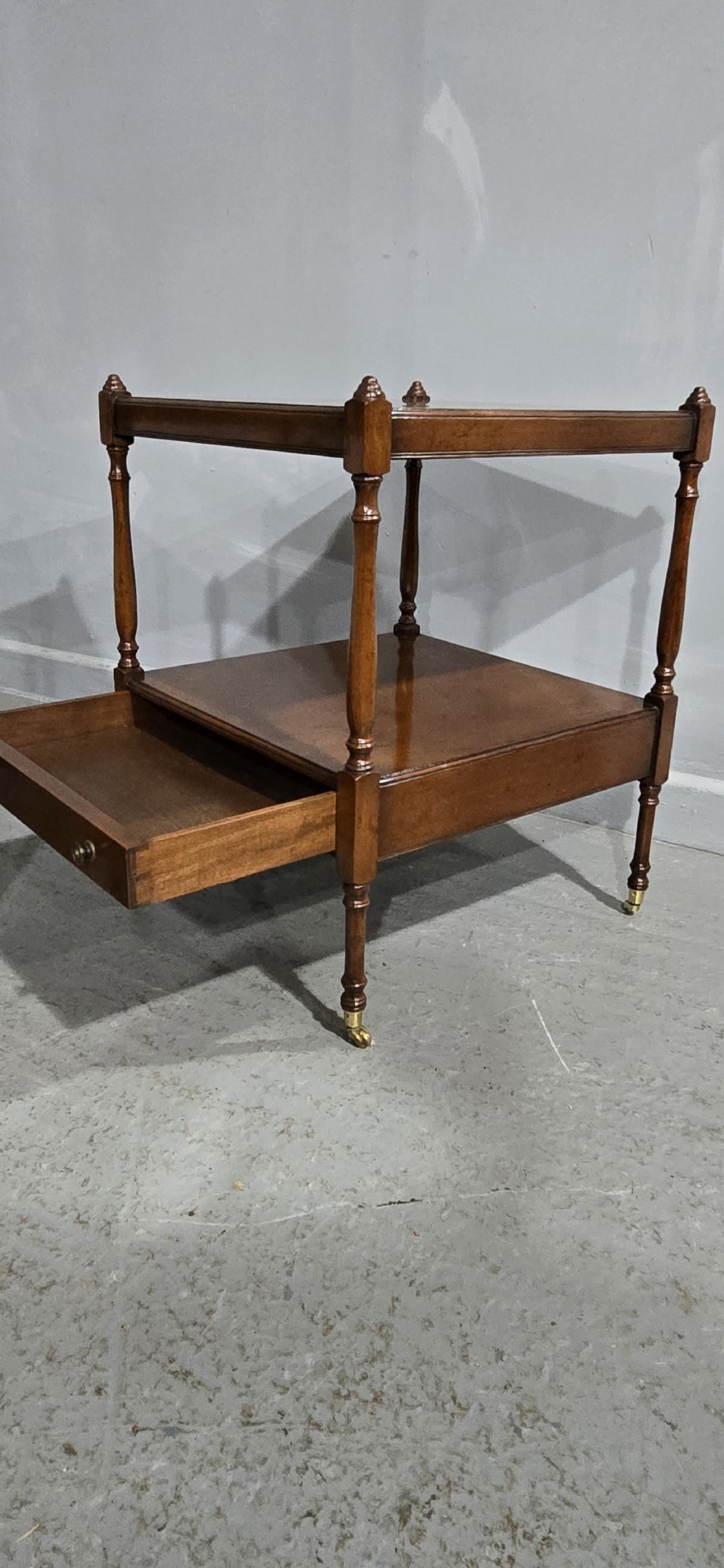 Fine Pair Regency Mahogany Lamp Tables View IX
