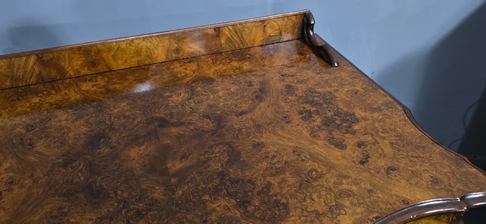 Superb Burr Walnut Dressing Side Table View XIII