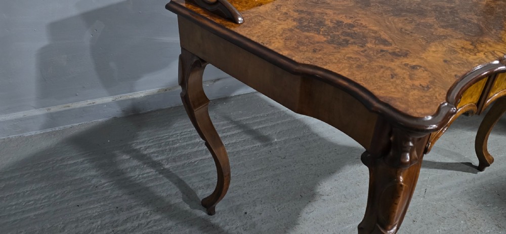 Superb Burr Walnut Dressing Side Table View XVI