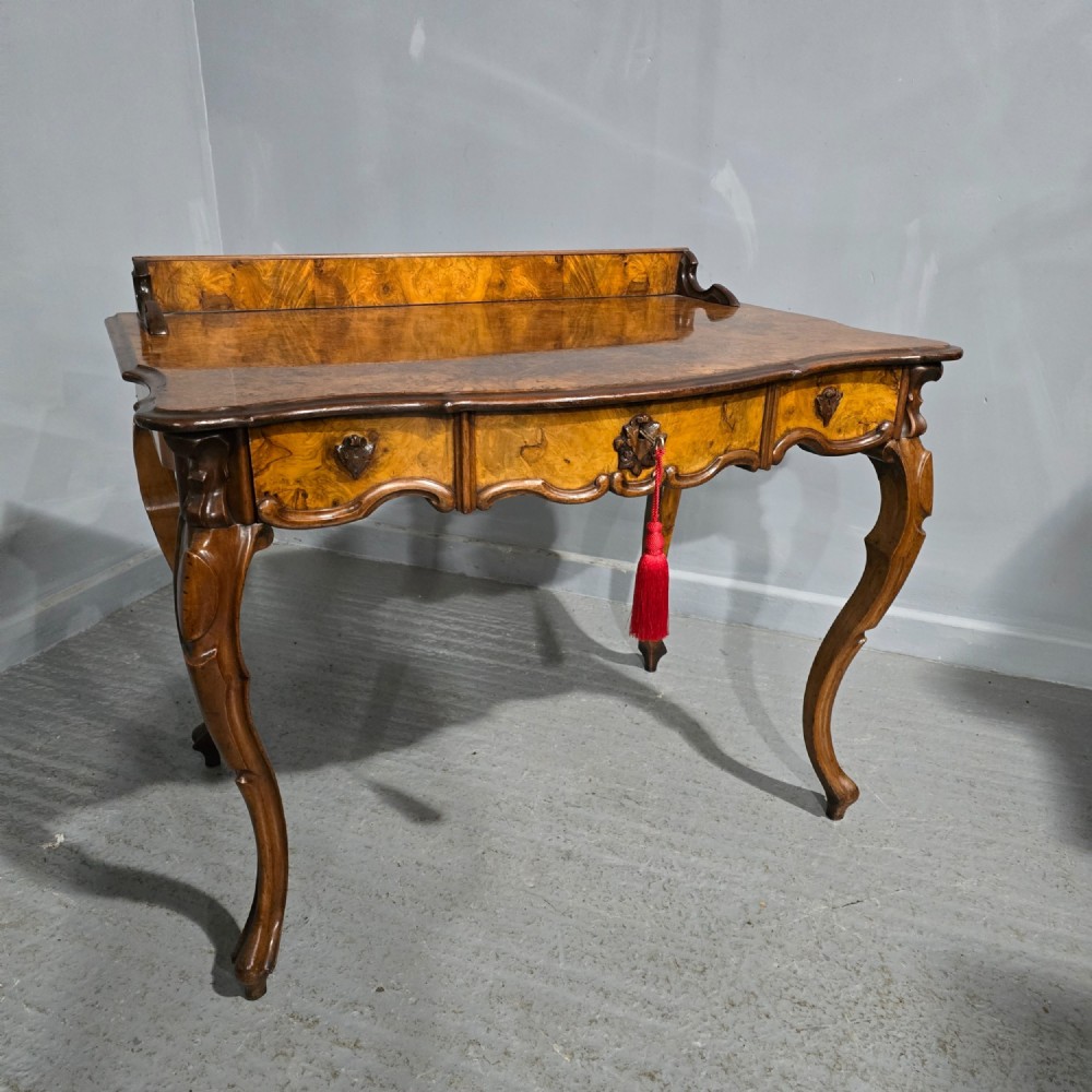 Superb Burr Walnut Dressing Side Table