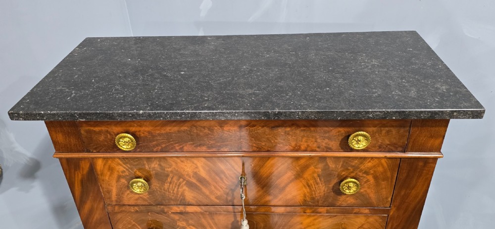 Super French Tall Chest of Mahogany Drawers View IX