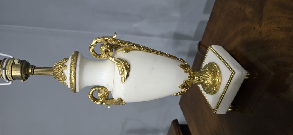 Pair French Marble Table Lamps View VI