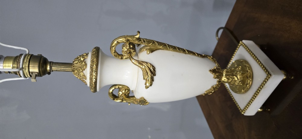 Pair French Marble Table Lamps View VII