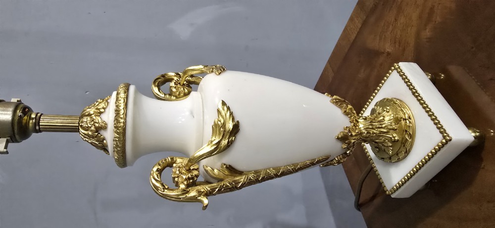 Pair French Marble Table Lamps View VIII
