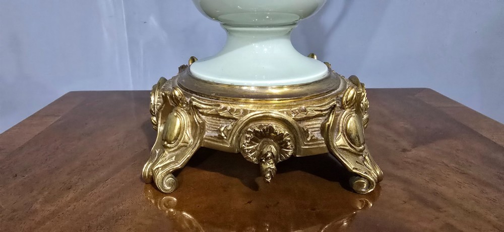 Large French Pate-Sur-Pate Table Lamp View IV