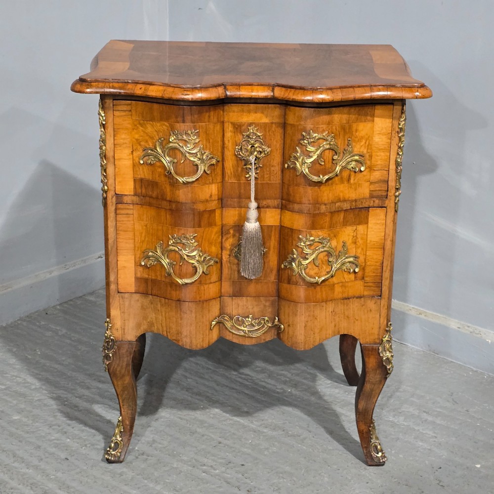 Small Maltese Walnut Commode Chest of Drawers