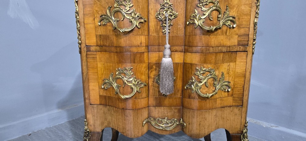 Small Maltese Walnut Commode Chest of Drawers View VI