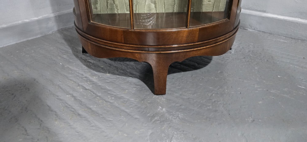 Outstanding Demi Lune Mahogany Display Cabinet View XVI