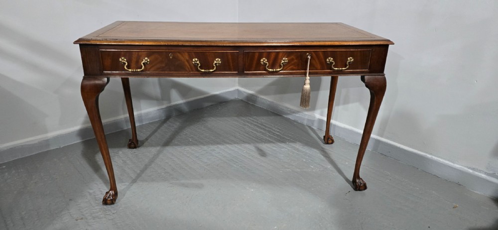 Chippenale Mahogany Library Writing Desk View VI