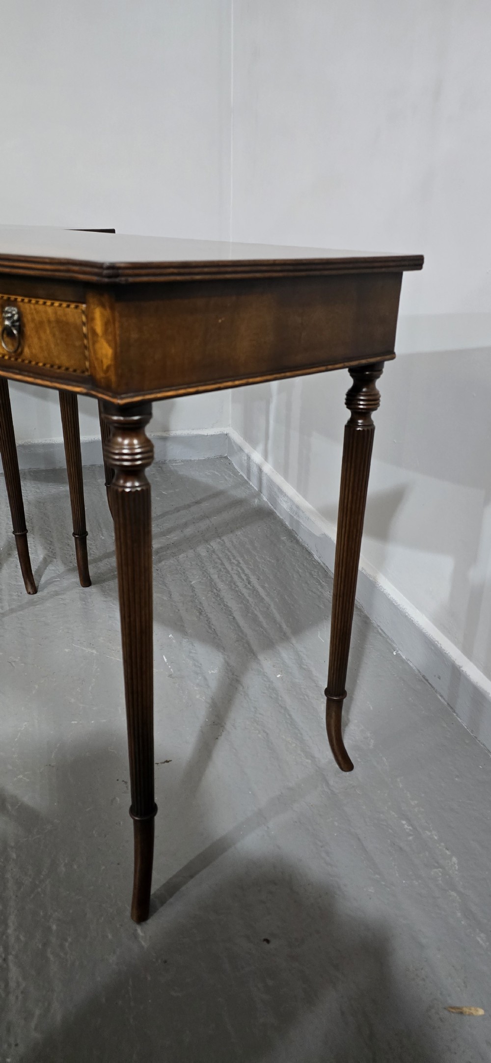 Superb Pair Inlaid Console Side Tables View VII