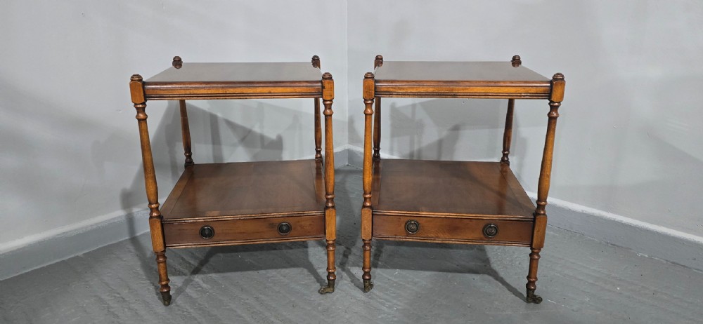 Excellent Pair Regency Lamp Tables View III