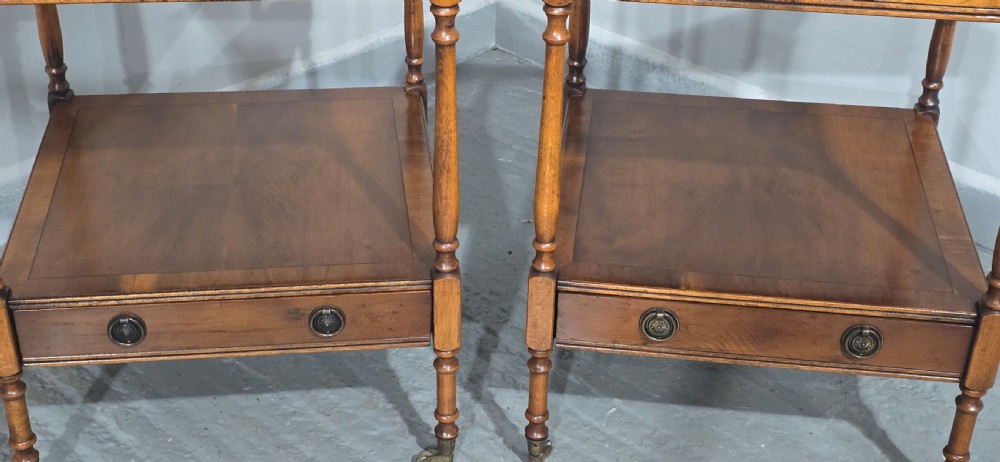 Excellent Pair Regency Lamp Tables View VI