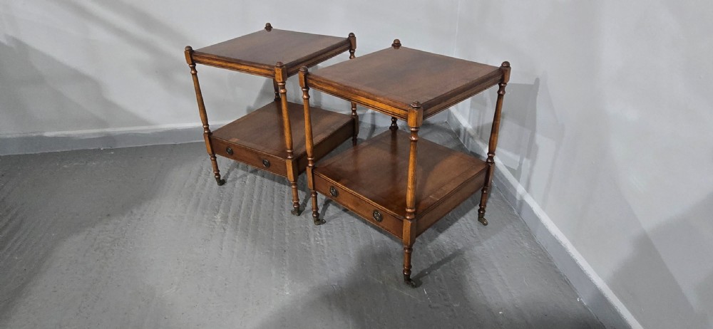 Excellent Pair Regency Lamp Tables View VII