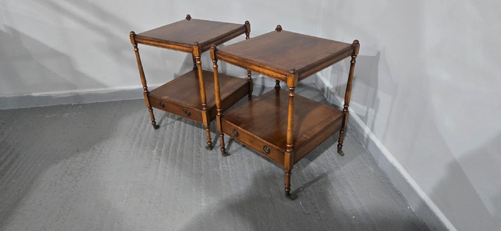 Excellent Pair Regency Lamp Tables View VIII