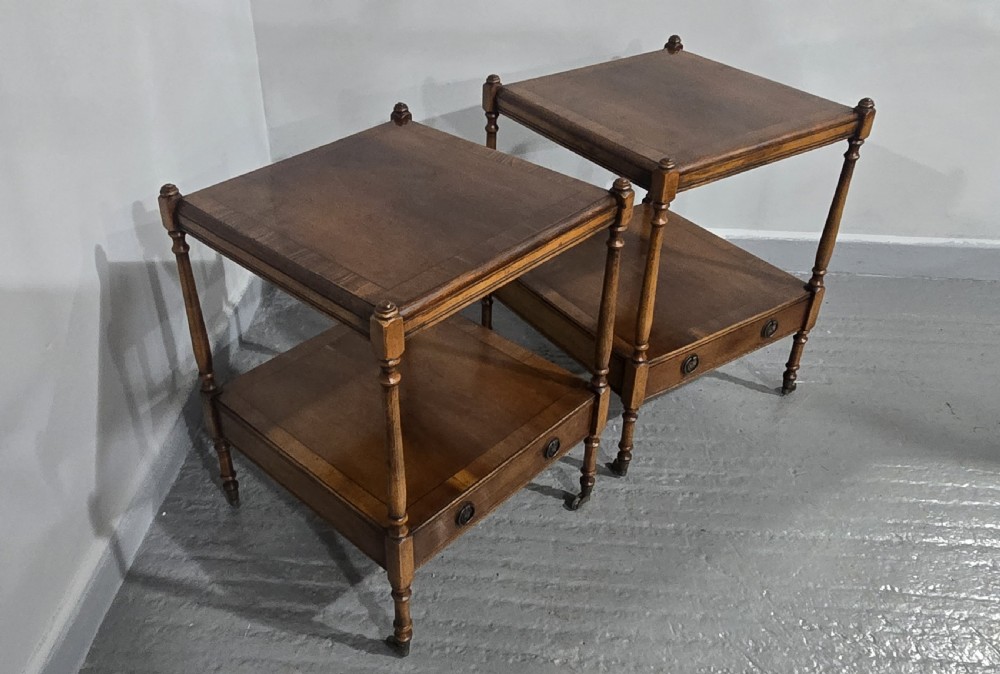 Excellent Pair Regency Lamp Tables View IX