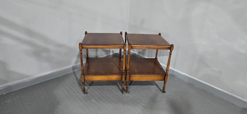 Excellent Pair Regency Lamp Tables View XI