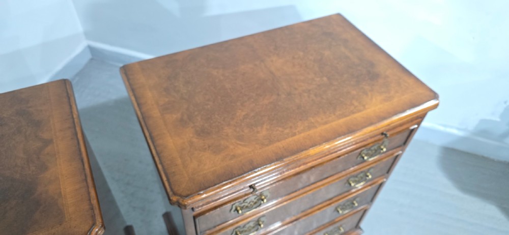 Excellent Pair Burr Walnut Chests of Drawers View VII
