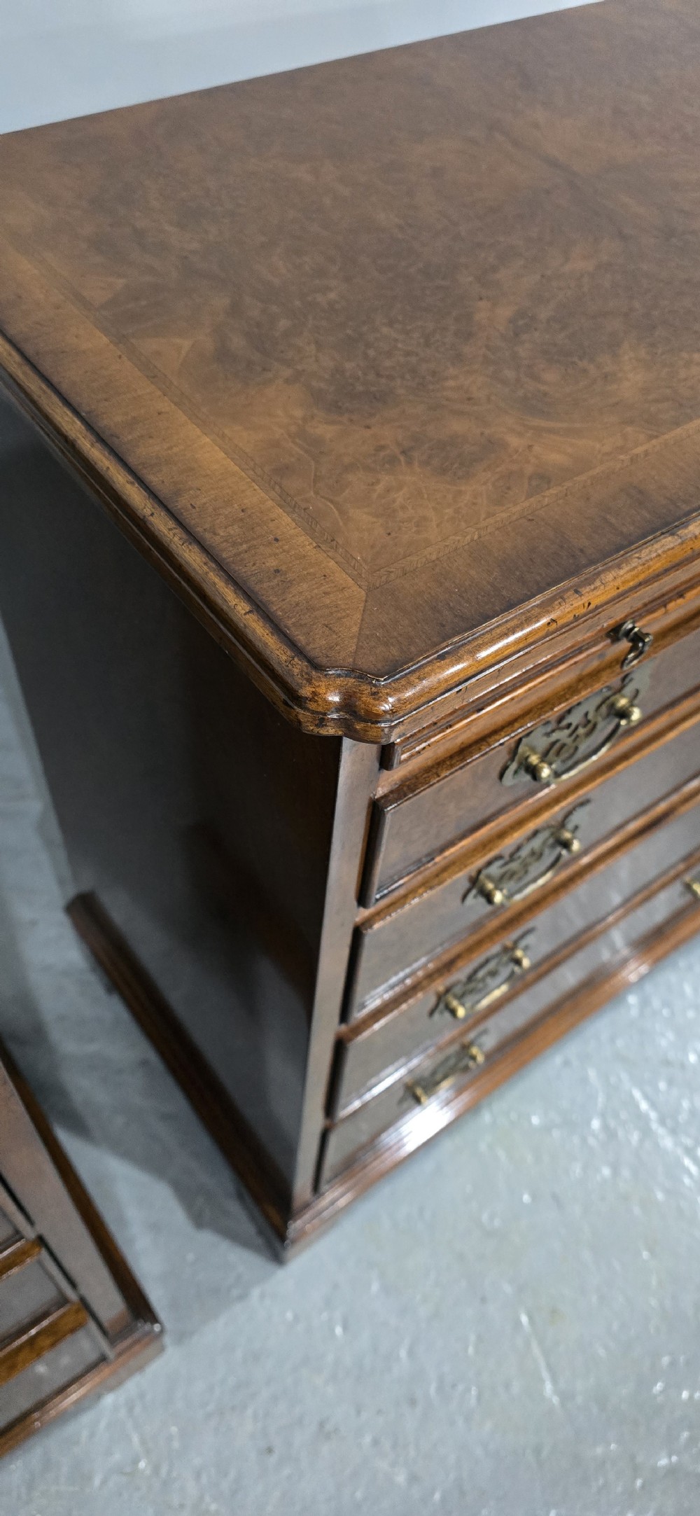 Excellent Pair Burr Walnut Chests of Drawers View XII