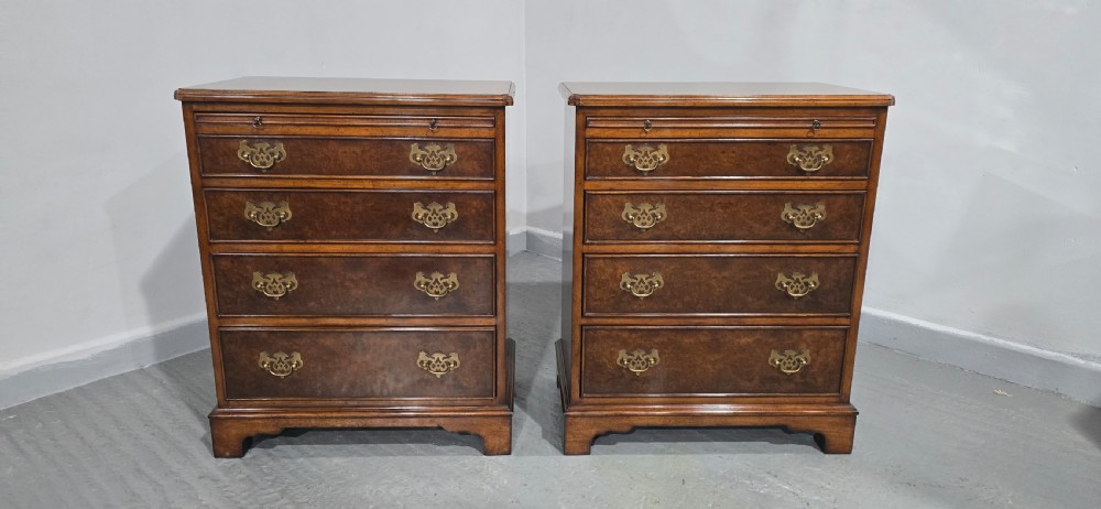 Excellent Pair Burr Walnut Chests of Drawers View XIV