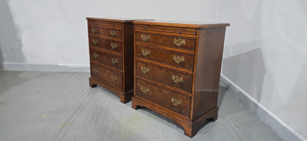 Excellent Pair Burr Walnut Chests of Drawers View XVI