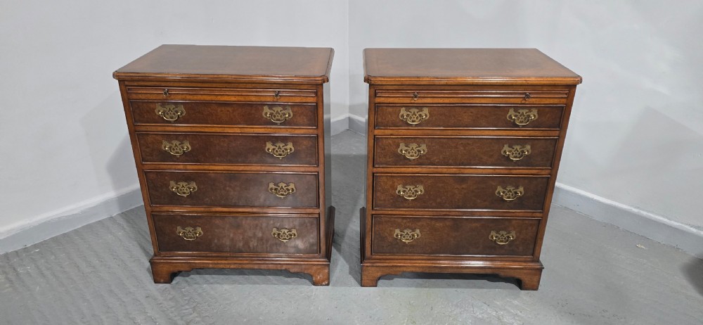 Excellent Pair Burr Walnut Chests of Drawers View XIX
