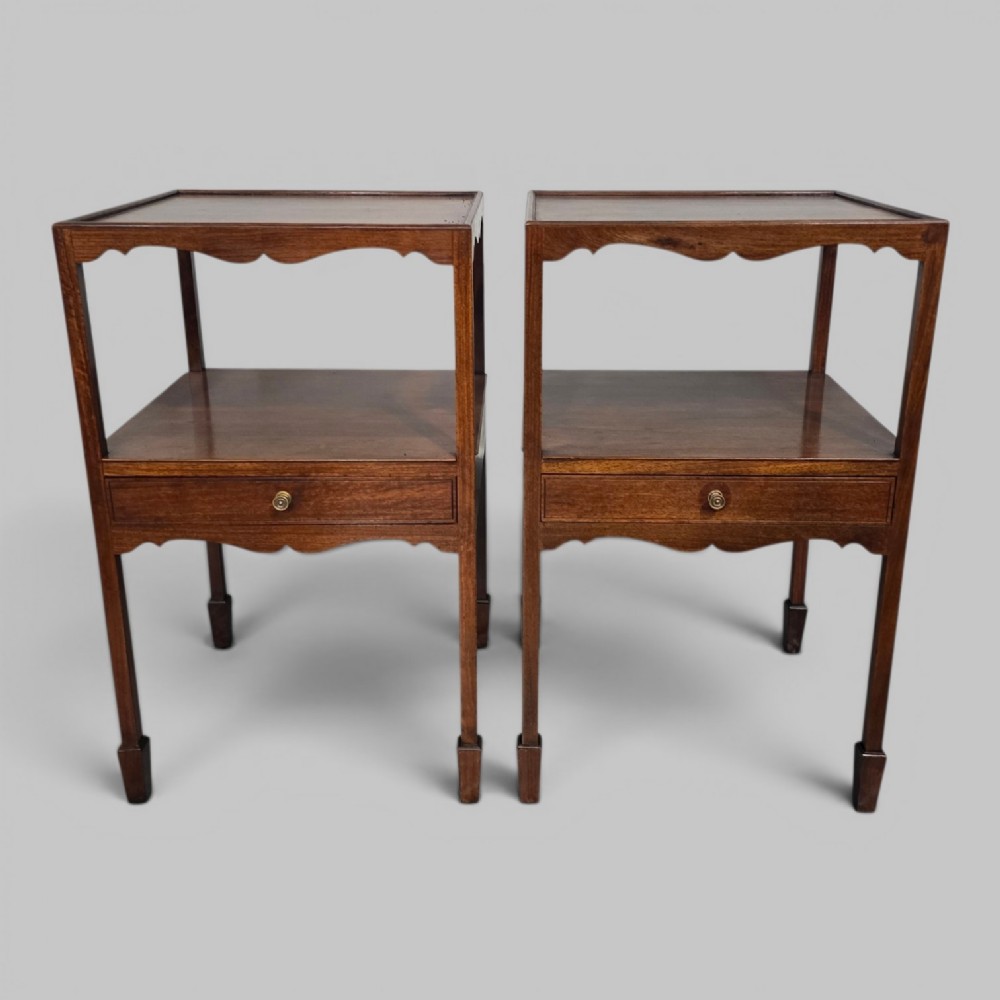 Pair Regency Bedside Lamp Tables
