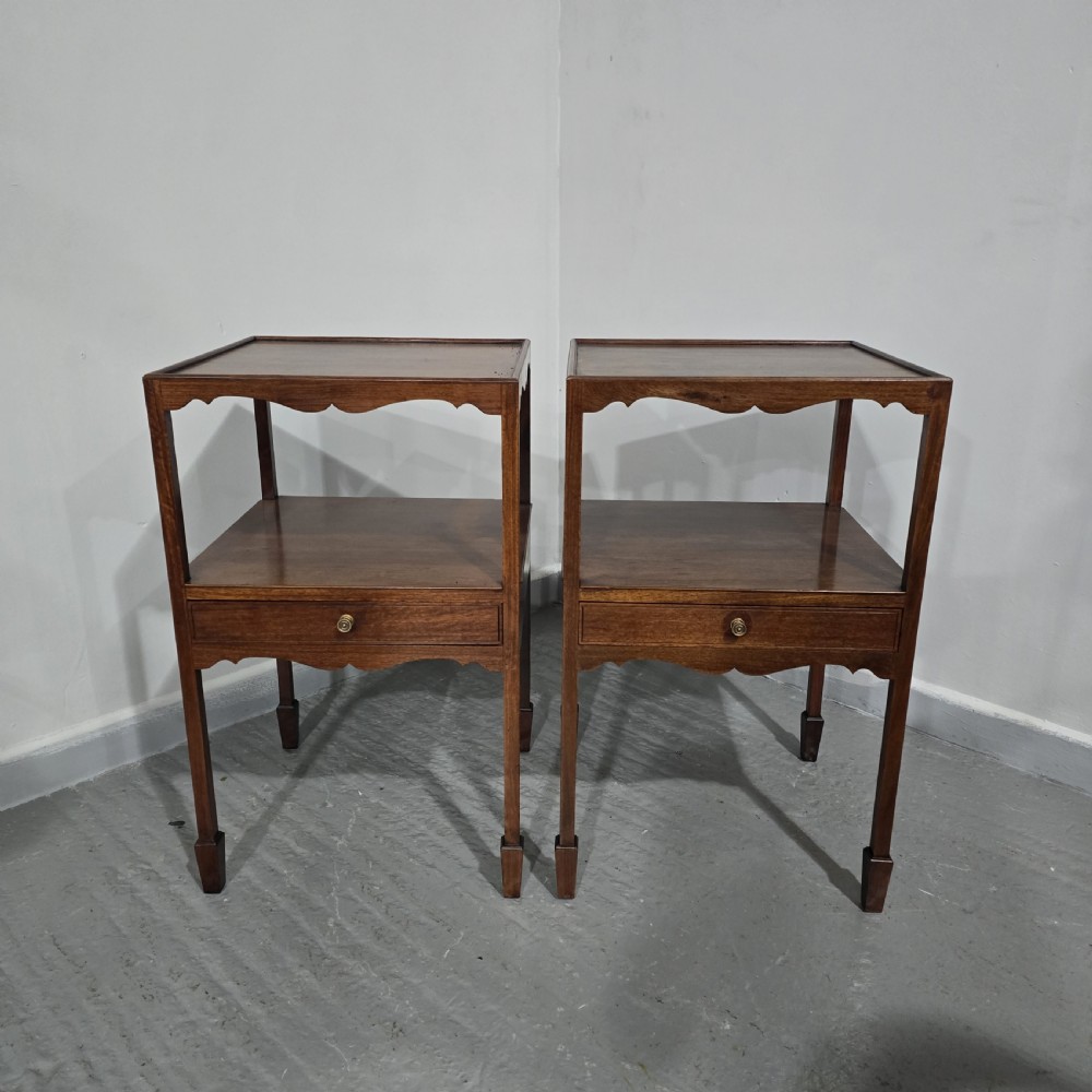 Pair Regency Bedside Lamp Tables View II