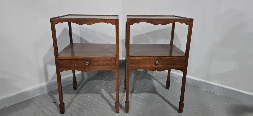Pair Regency Bedside Lamp Tables View III