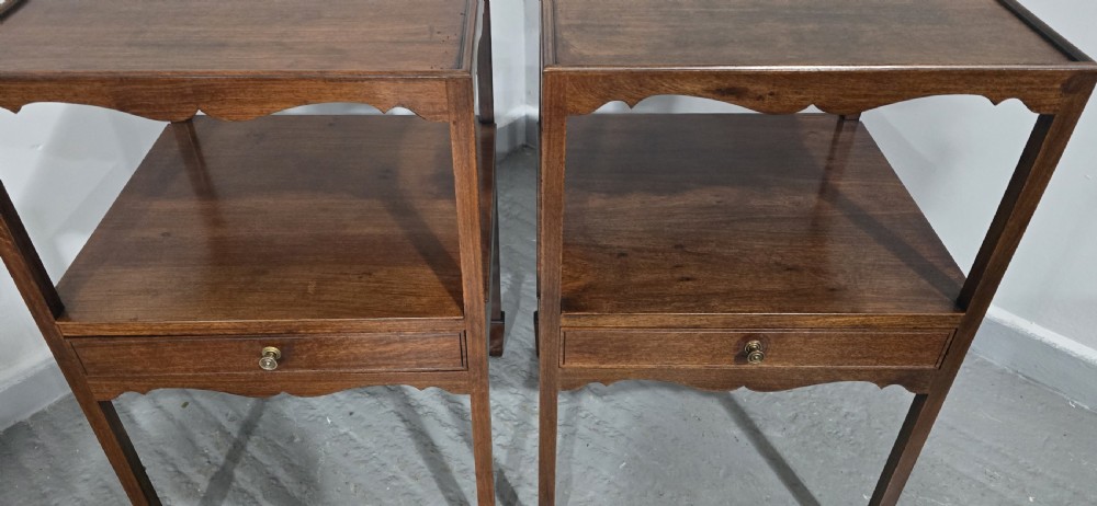 Pair Regency Bedside Lamp Tables View IV