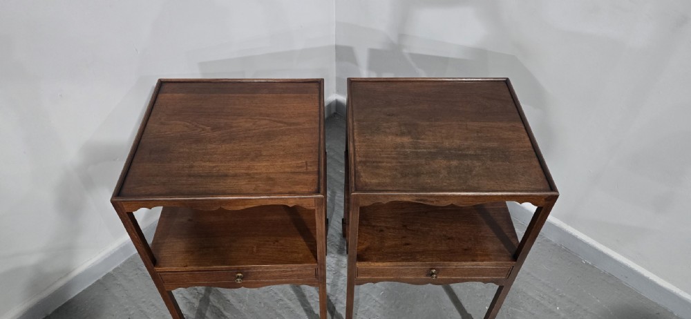 Pair Regency Bedside Lamp Tables View V