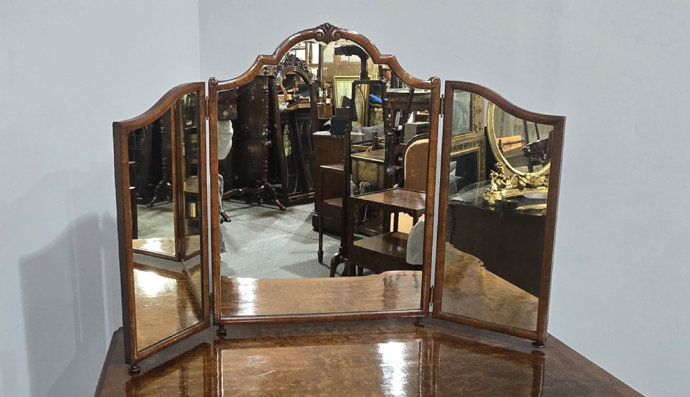 Super Queen Anne Walnut Dressing Table View V