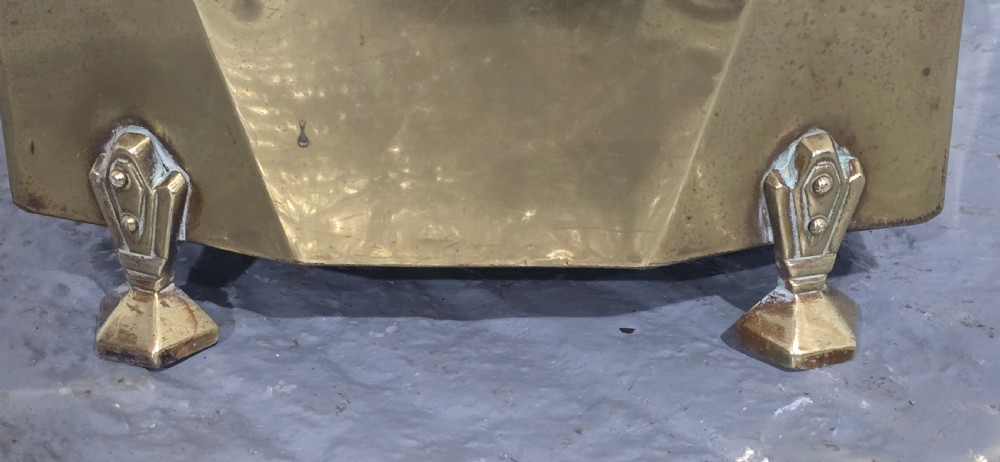 Brass Art Deco Coal Bin View III