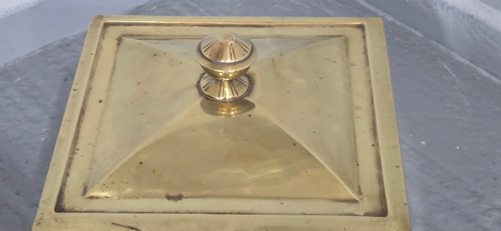 Brass Art Deco Coal Bin View IV