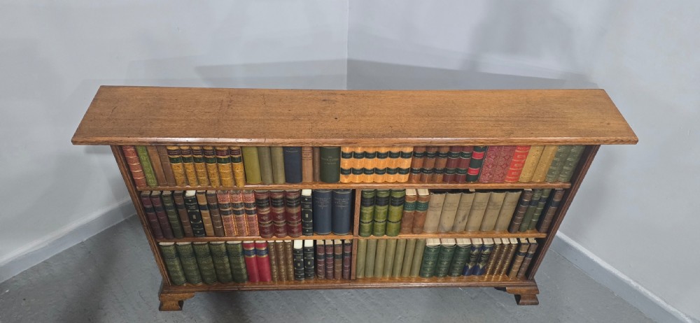 Arts and Crafts Oak Low Bookcase View VII