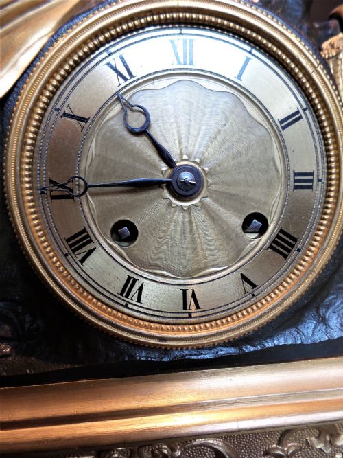 FRENCH MANTLE CLOCK C1850 - ADDITIONAL PHOTO 4