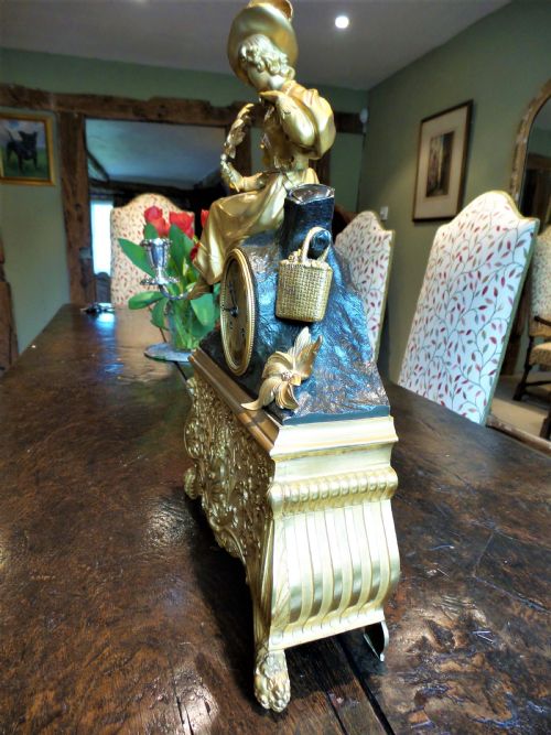 FRENCH MANTLE CLOCK C1850 - ADDITIONAL PHOTO 5