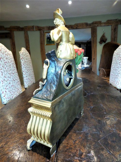 FRENCH MANTLE CLOCK C1850 - ADDITIONAL PHOTO 6