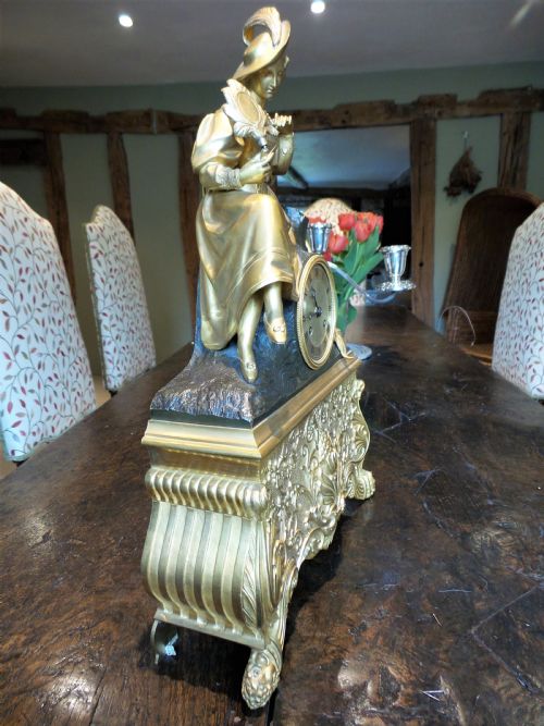 FRENCH MANTLE CLOCK C1850 - ADDITIONAL PHOTO 9