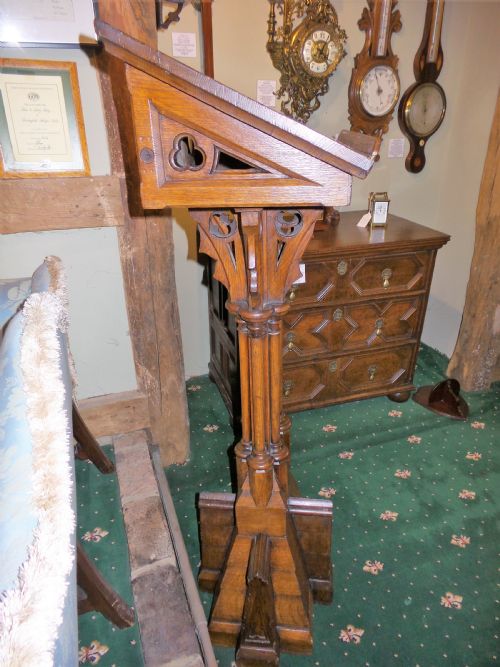 19TH CENT OAK LECTERN - ADDITIONAL PHOTO 2